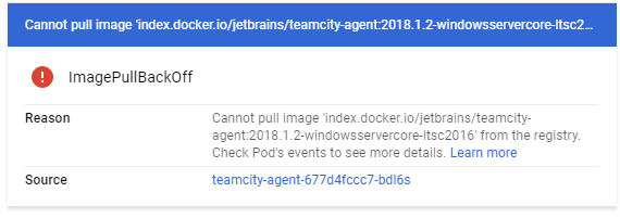 Kubernetes bad image