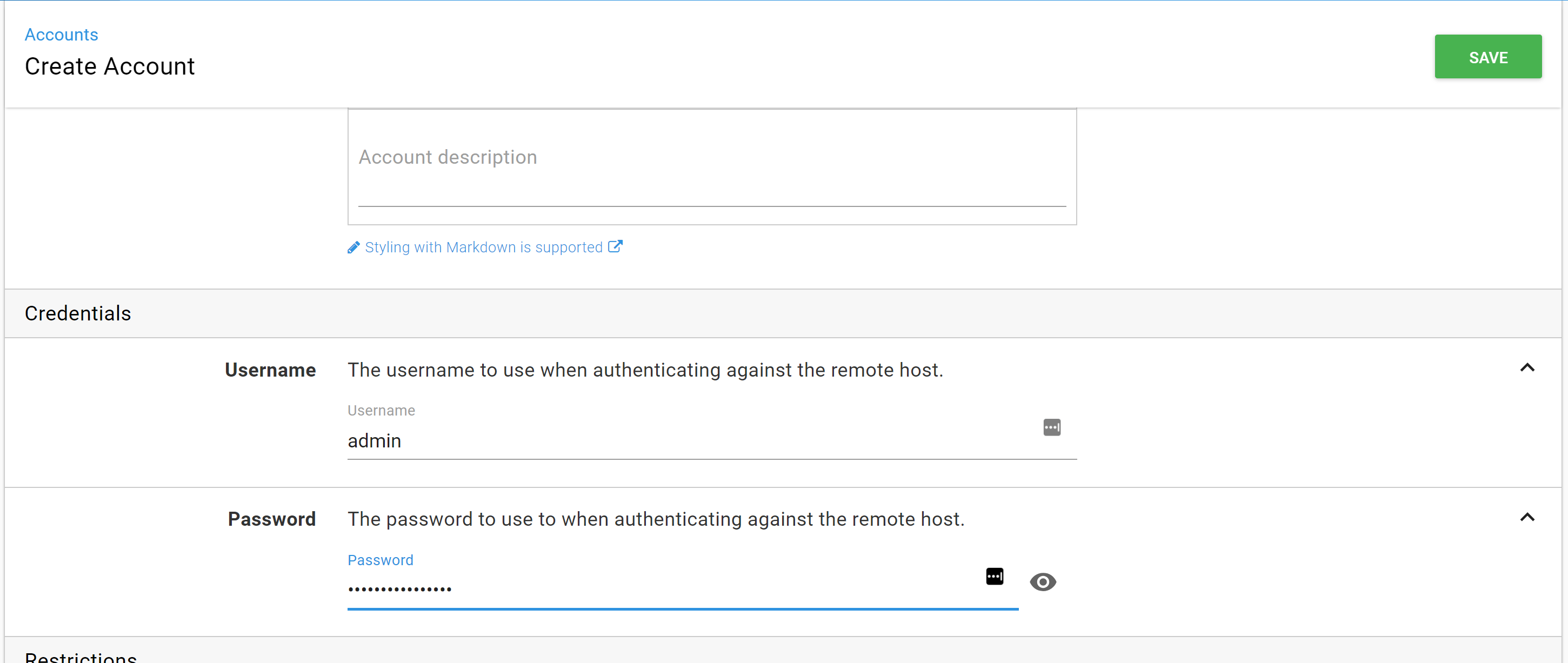 Octopus deploy create account