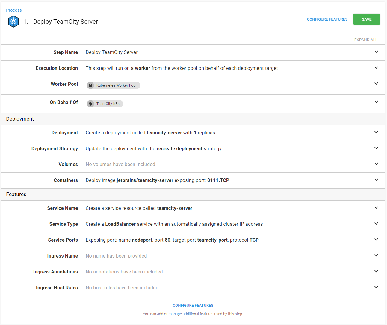 Octopus deploy team city server summary k8s