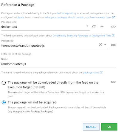 Referenced package