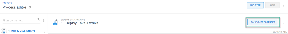 Click Configure Features button