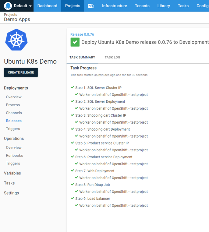 Octopus deployment successful