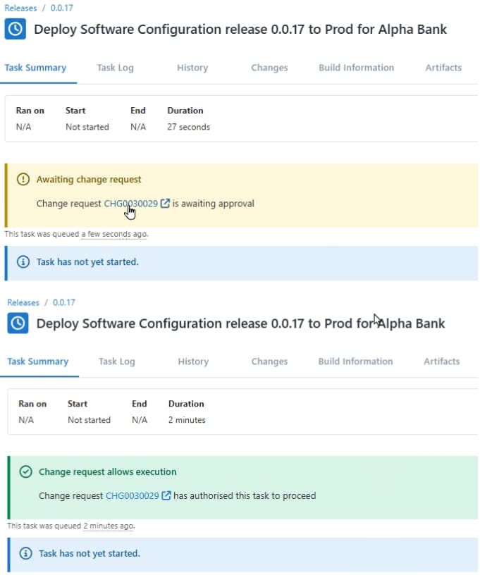 Customer configuration