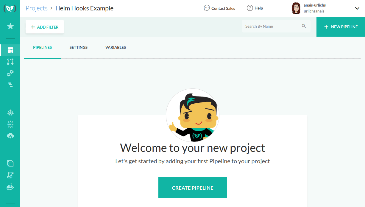 Codefresh project dashboard