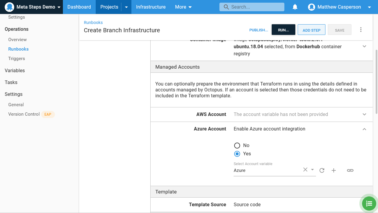 Managed account