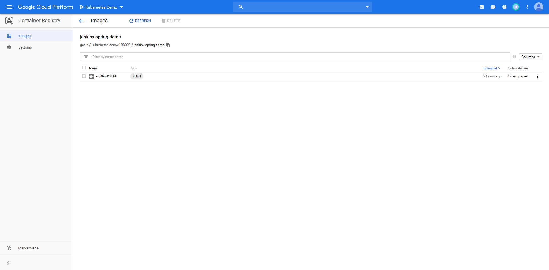 Container registry