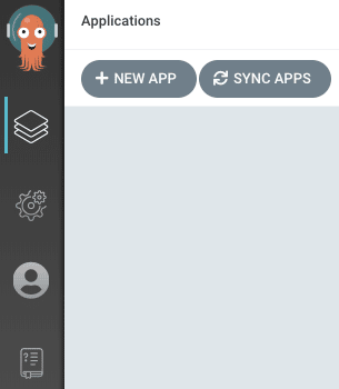 Create new app button