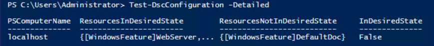Test dsc configuration failed