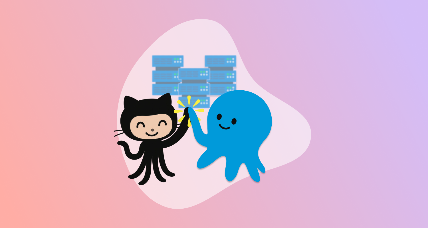 Github cat and Octopus high five