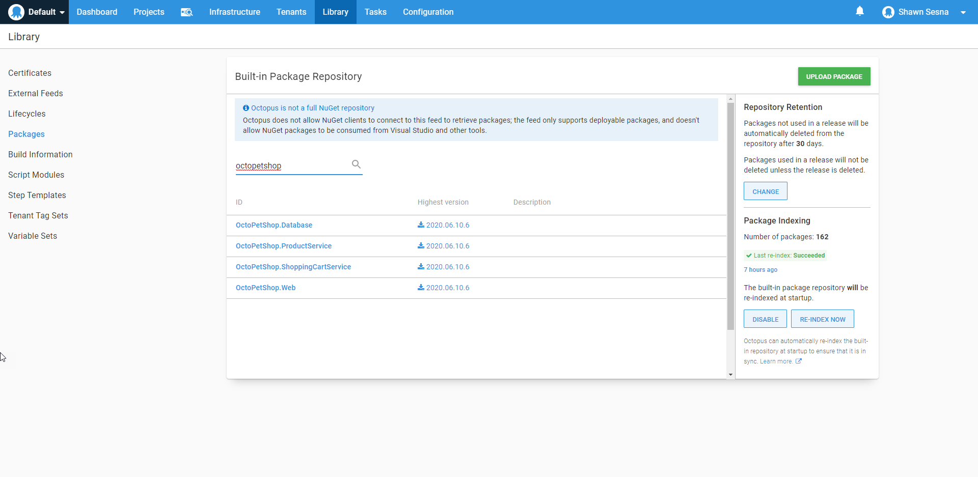 Octopus library packages