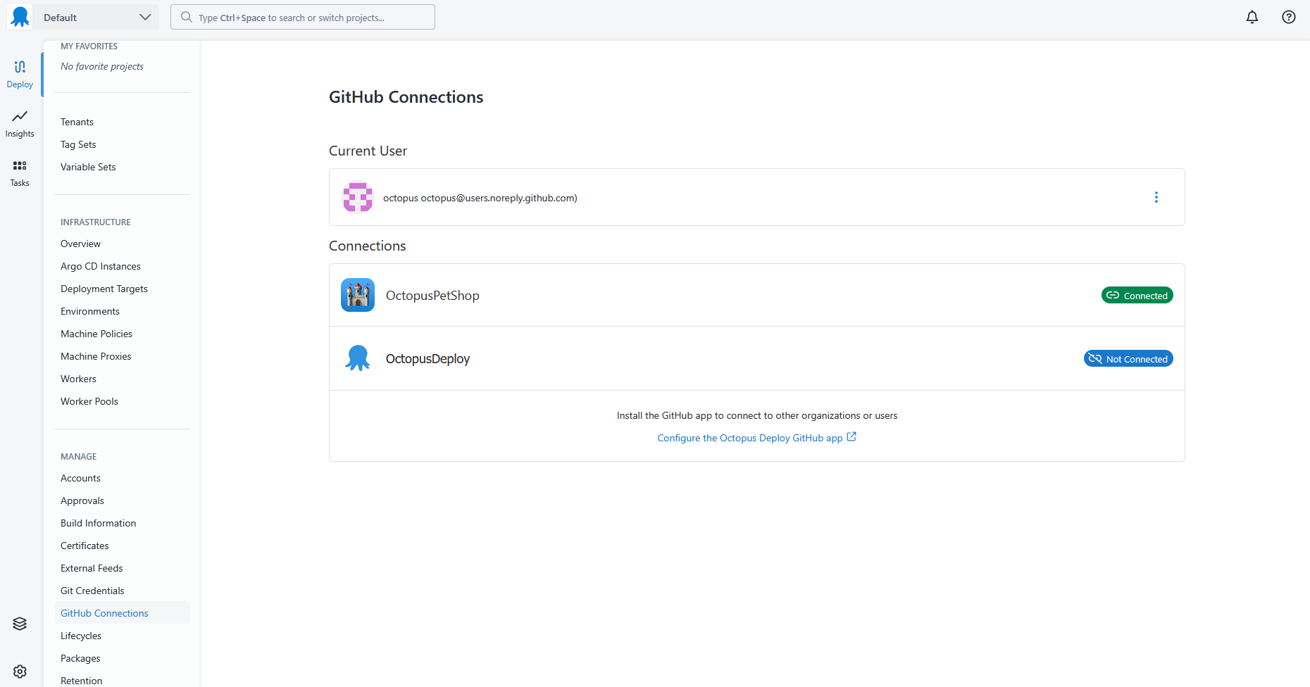 GitHub Connections