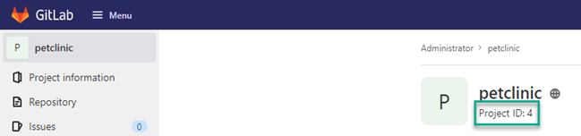 Gitlab project id