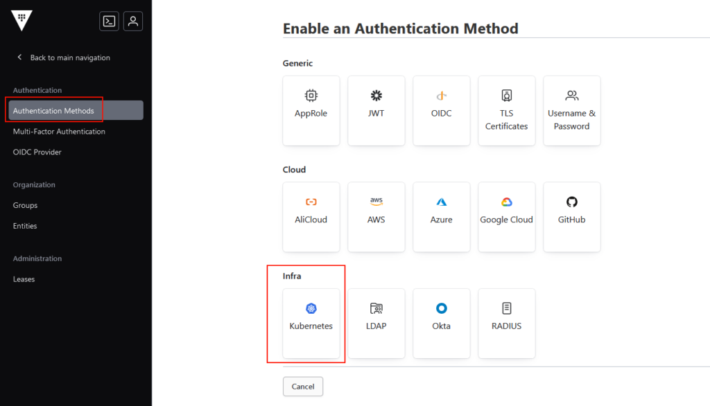HashiCorp Vault running in development mode