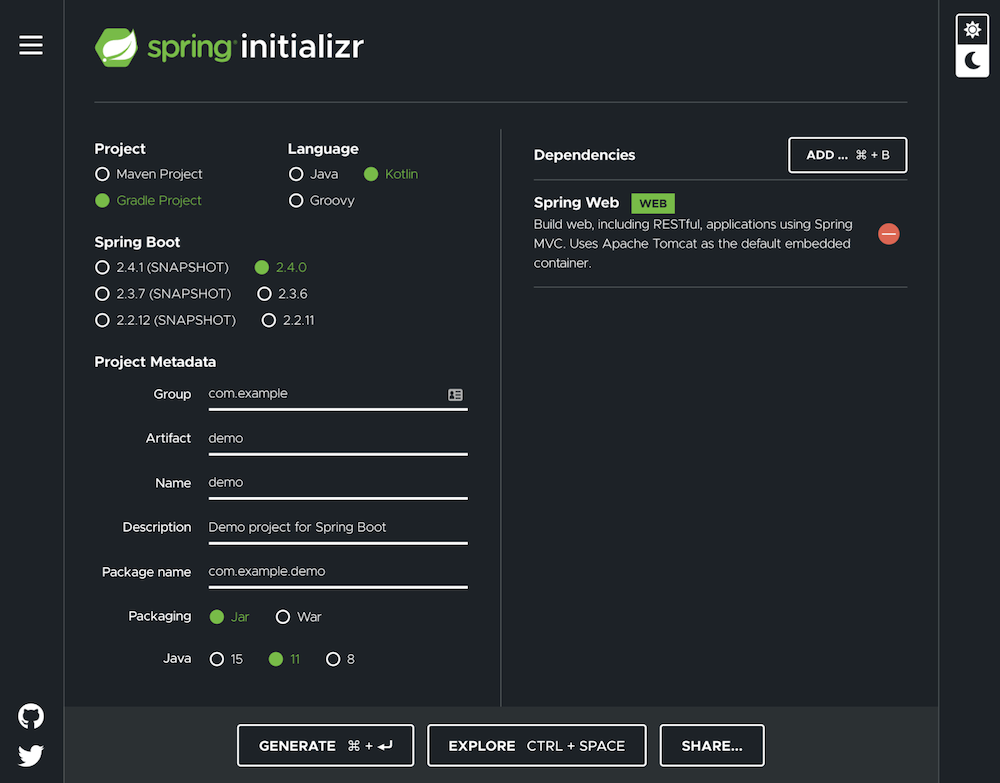 Spring Initializer