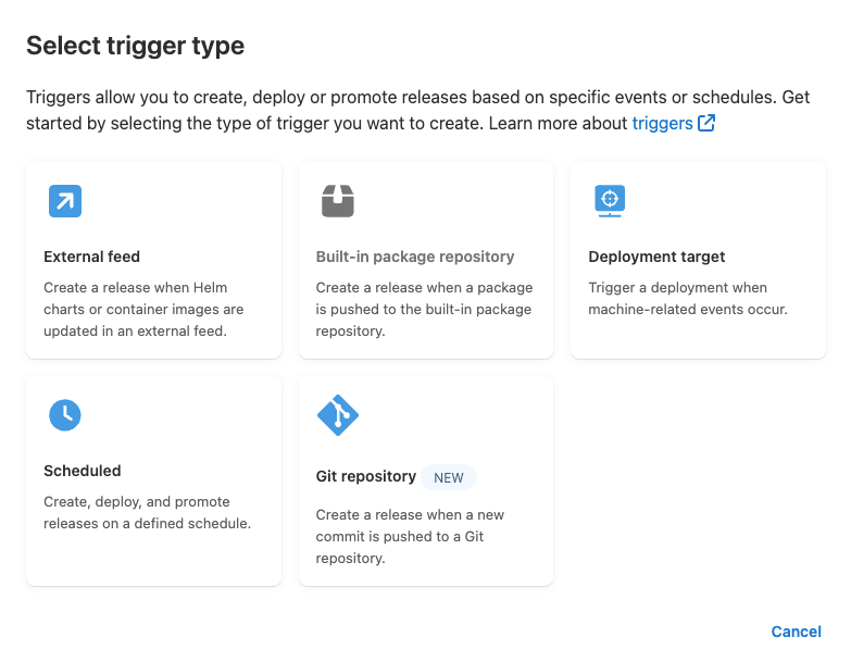 Git Triggers along with other Trigger options