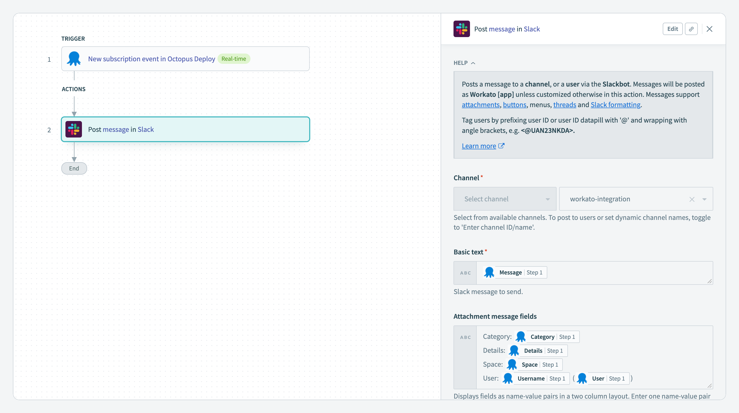 Octopus deploy and slack