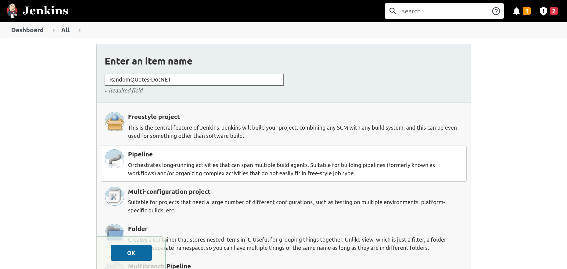 New DotNET Project