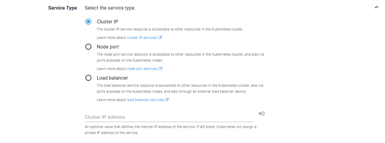 Cluster ip