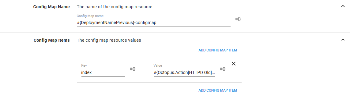Configmap previous