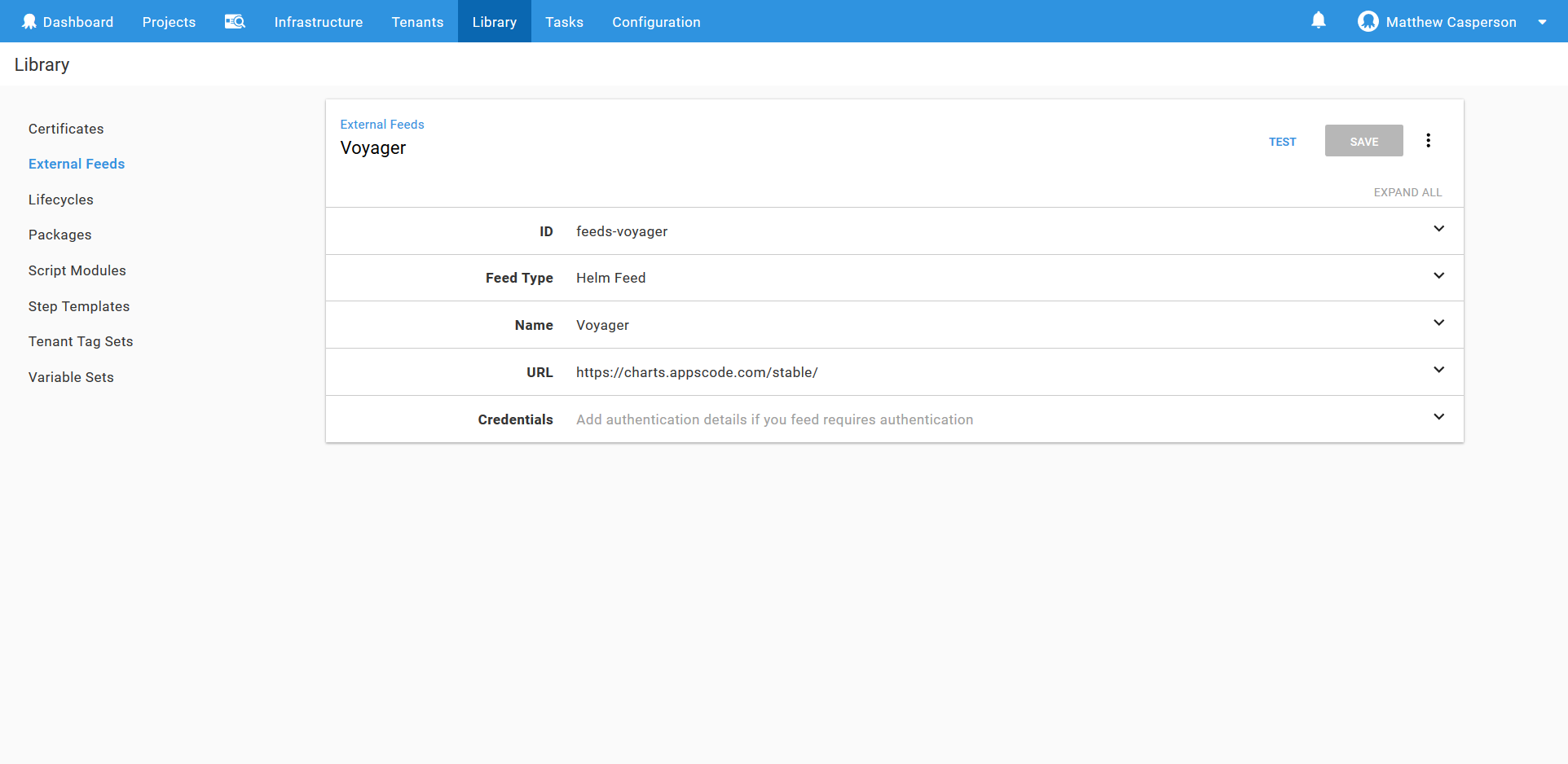 External feed