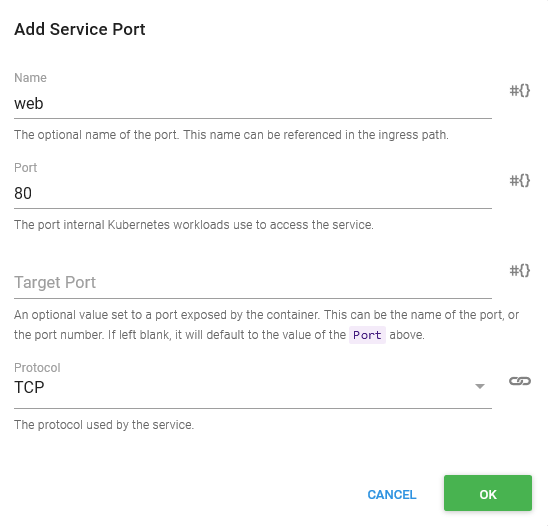 Service port