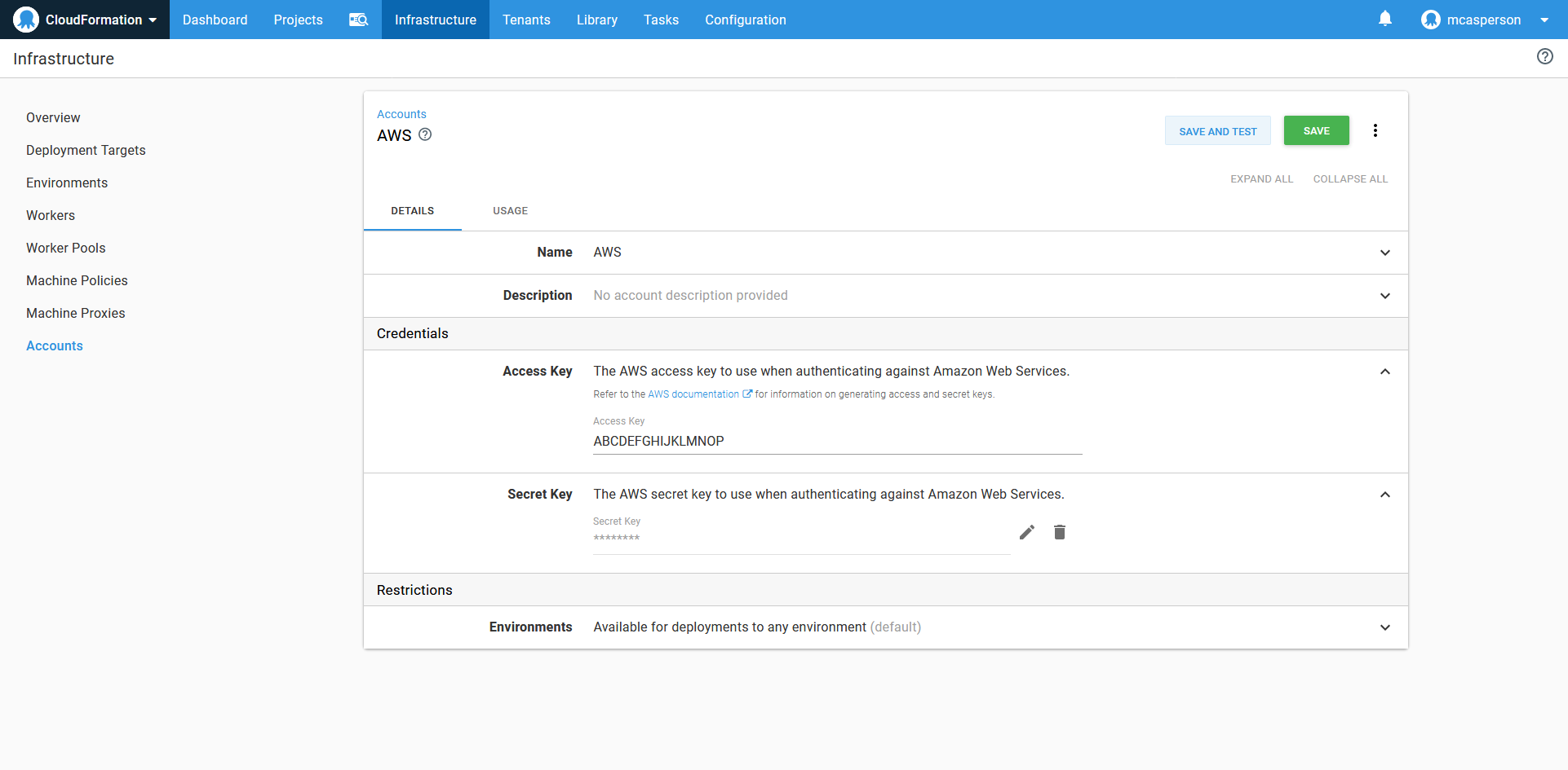 Aws account