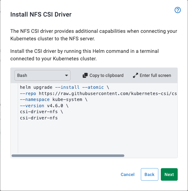 Install NFS Helm Chart
