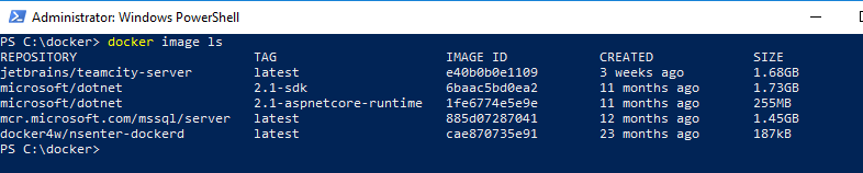 Docker linux images