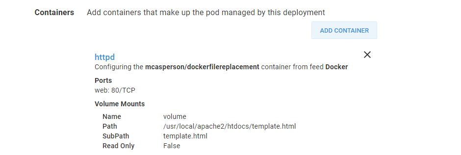 K8s container