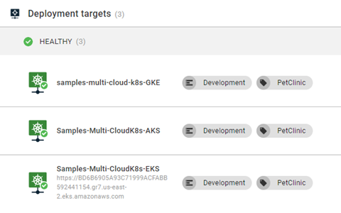 Octopus k8s deployment targets