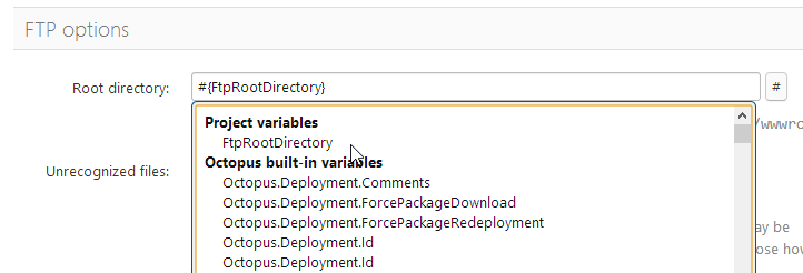 Inserting a variable