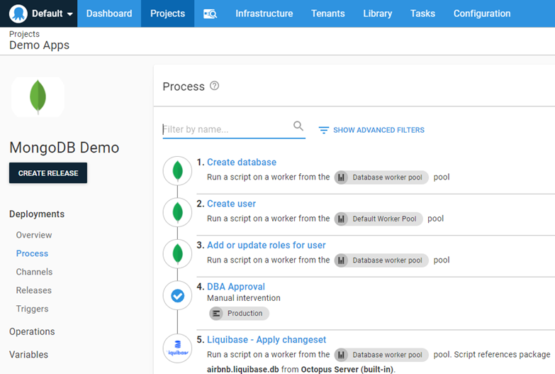 Octopus mongodb project