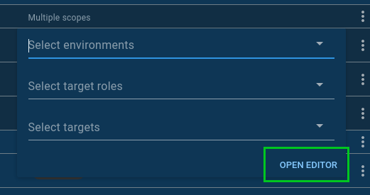 Octopus open scope editor