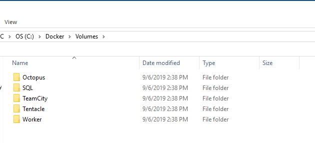 Docker shared folders