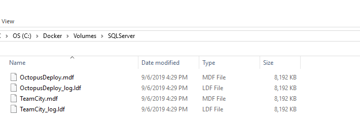 Sql server volume