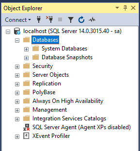 Ssms connected to docker image