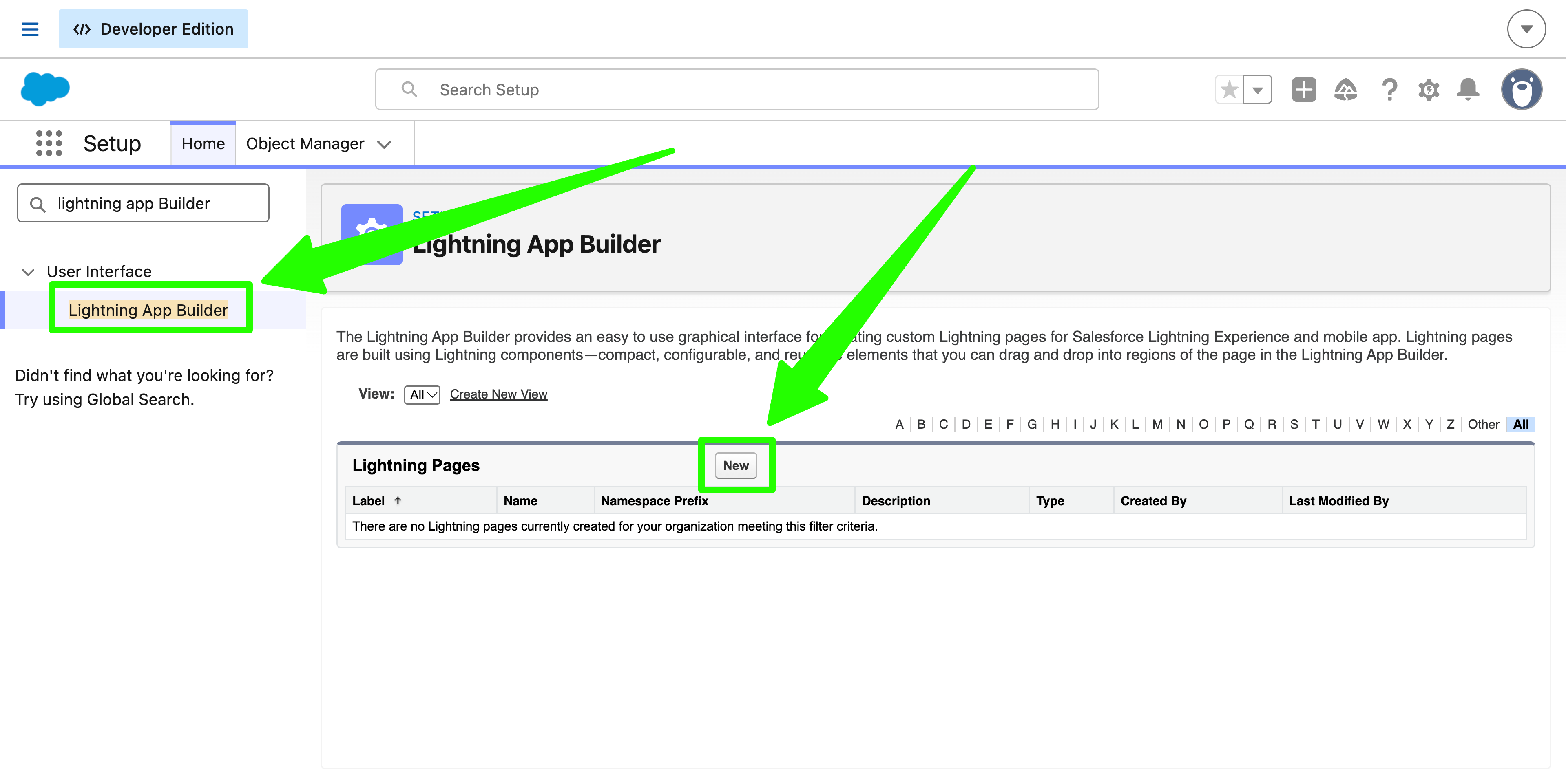 New Lightning App