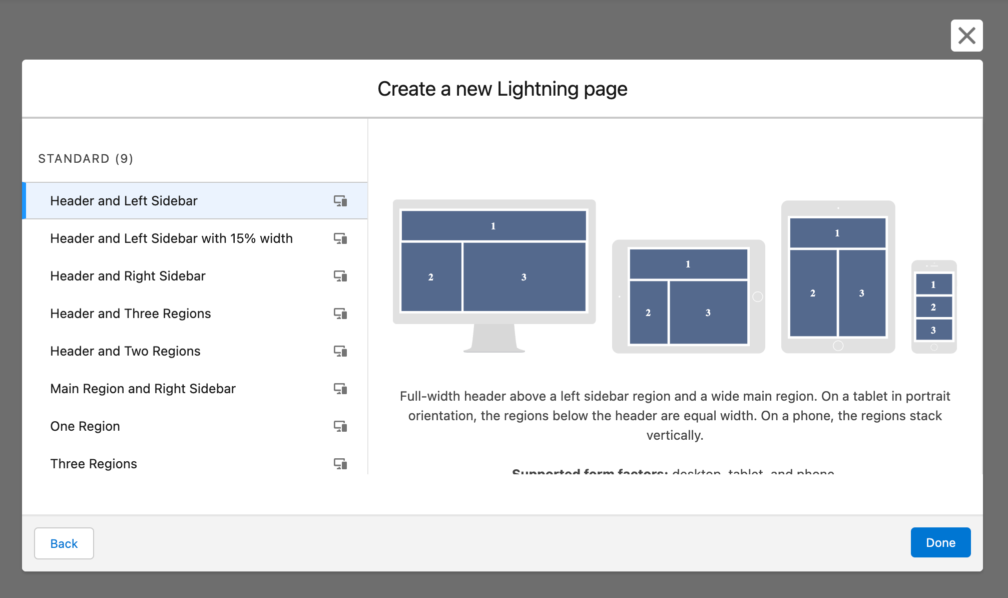 New Lightning App Wizard Page 3