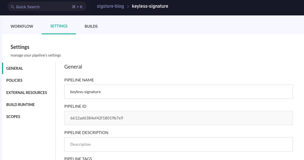 Pipeline ID in Codefresh