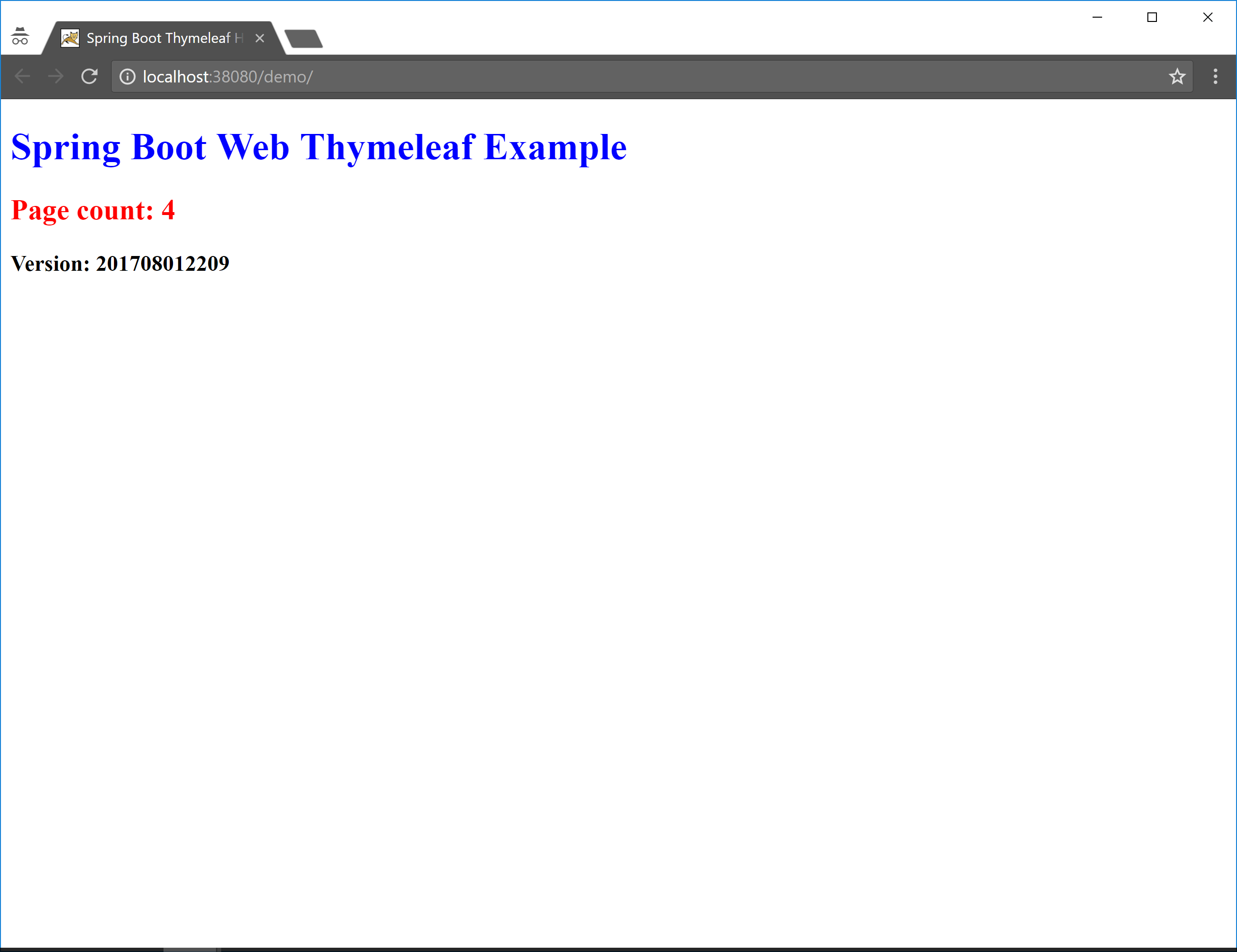 Tomcat demo app second