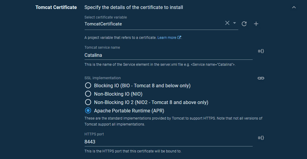 Tomcat cert