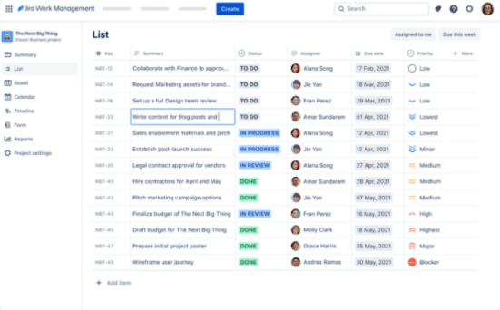 Jira board screenshot