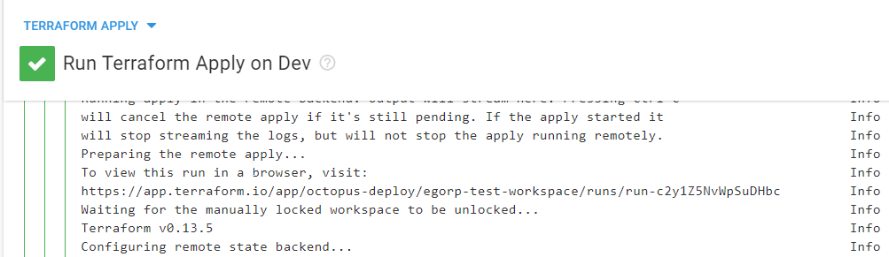 Terraform Cloud URL