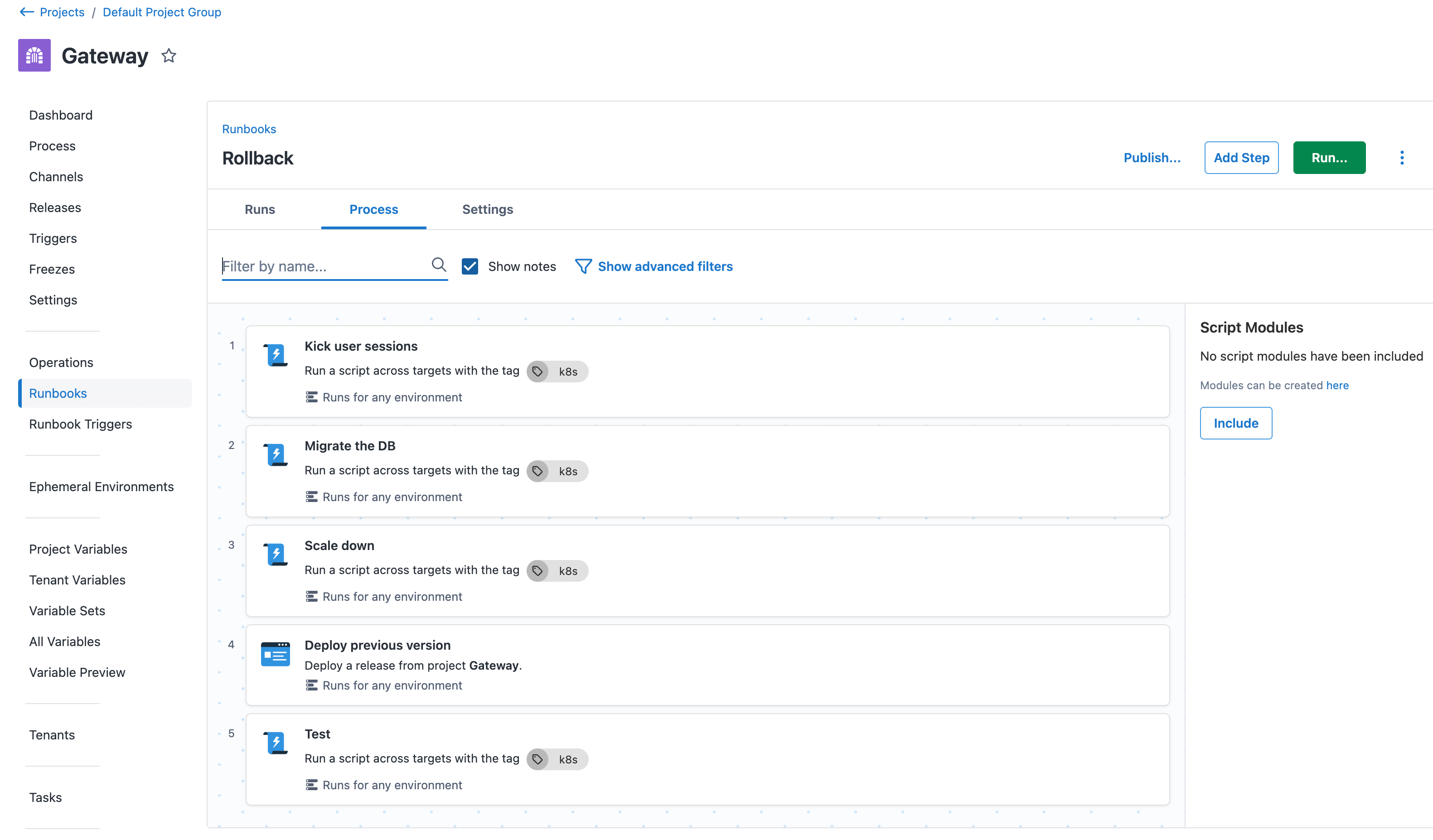 A runbook for automating the runbook procedure
