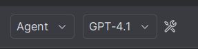 Screenshot of the copilot chat toolbar