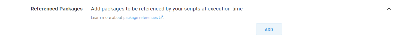 Reference a package