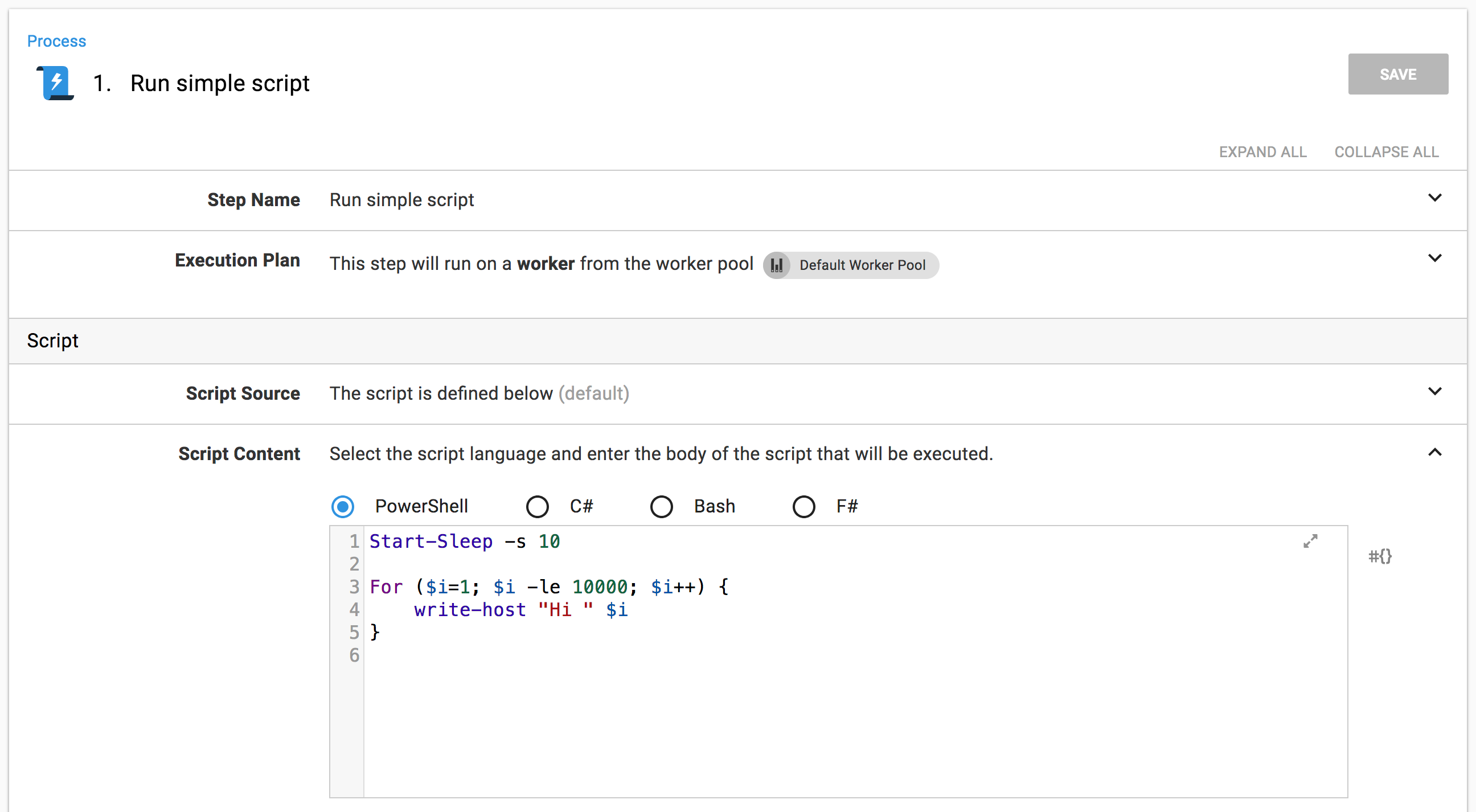 Script Step