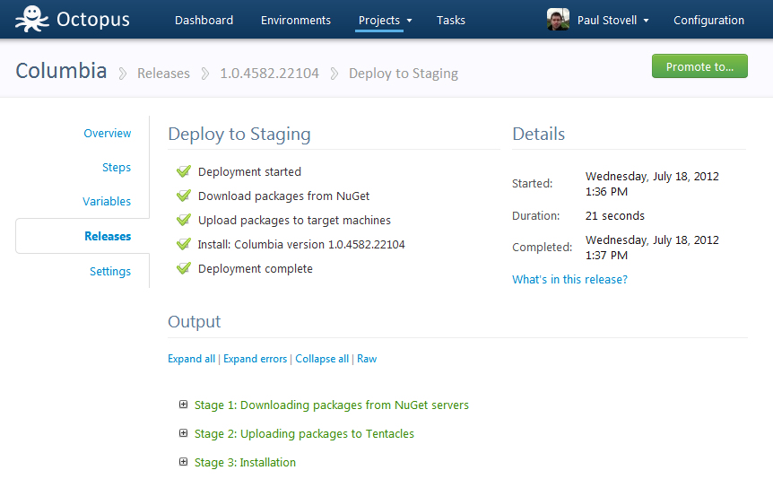 Deploy success