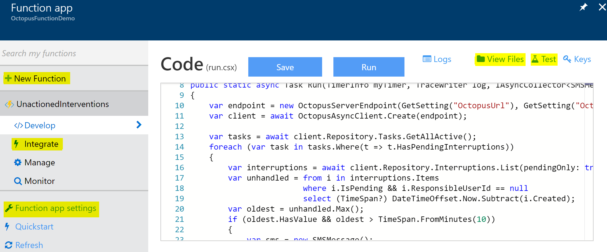 Function Editor