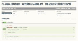 Coveralls code analysis